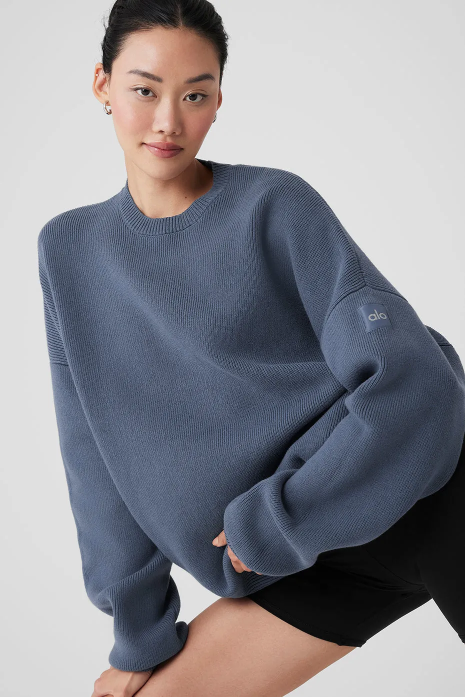 Blue Scholar Crew Neck Sweater
