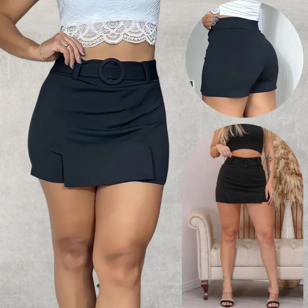 Shorts Saia Feminino Com Cinto - Anara