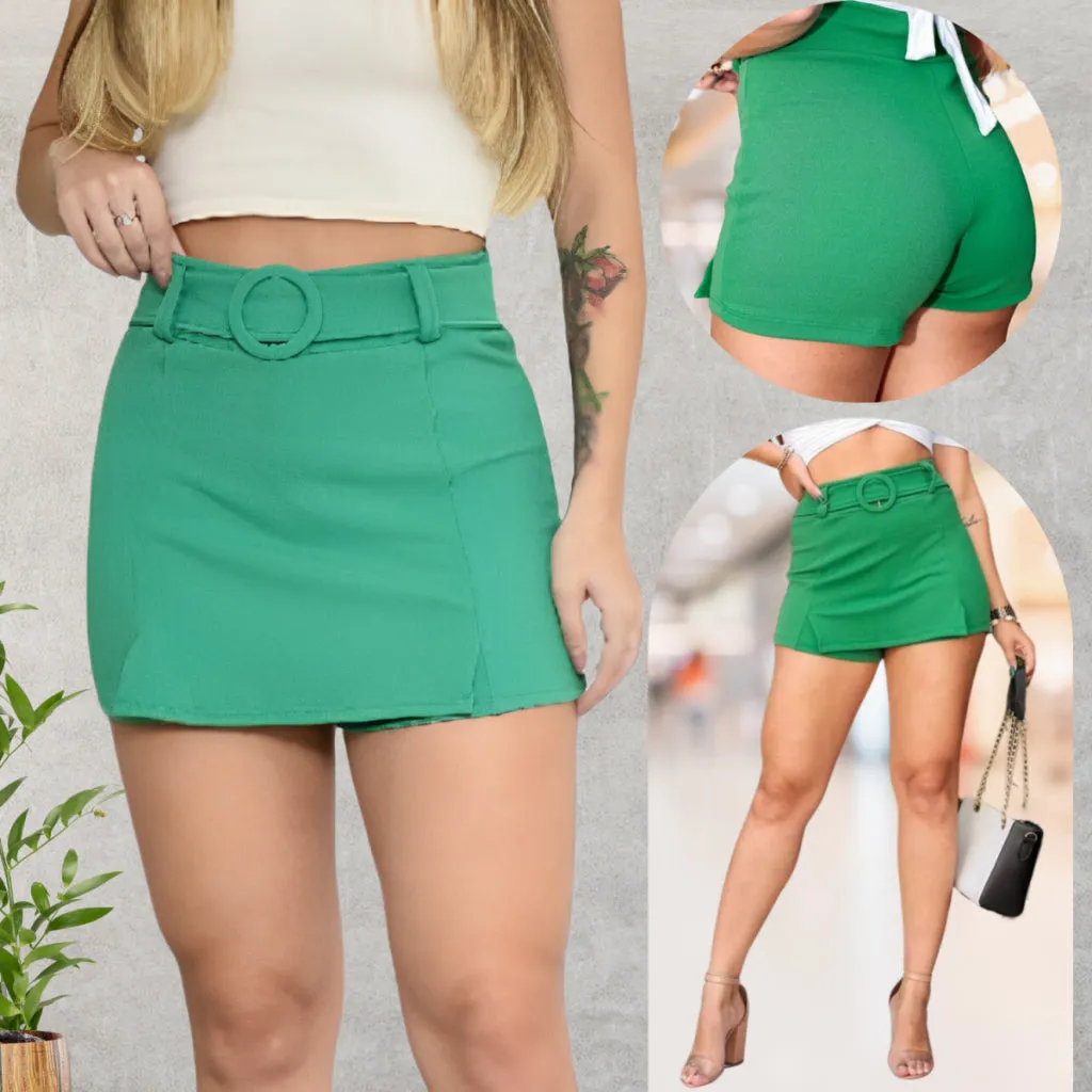 Shorts Saia Feminino Com Cinto - Anara