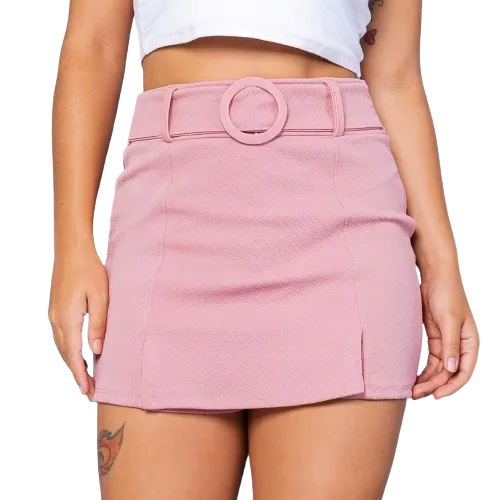 Shorts Saia Feminino Com Cinto - Anara