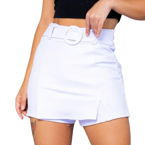 Shorts Saia Feminino Com Cinto - Anara