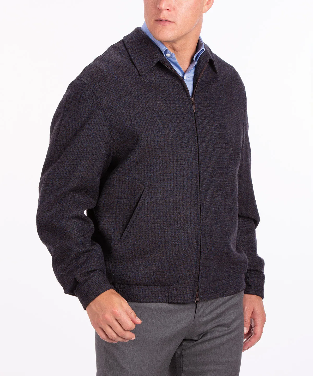 Signature Wool Blend Blouson Jacket
