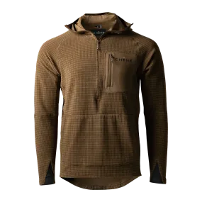 Optimized Title: Cozy Check Fleece Half Zip Hoodie - Sixty Series