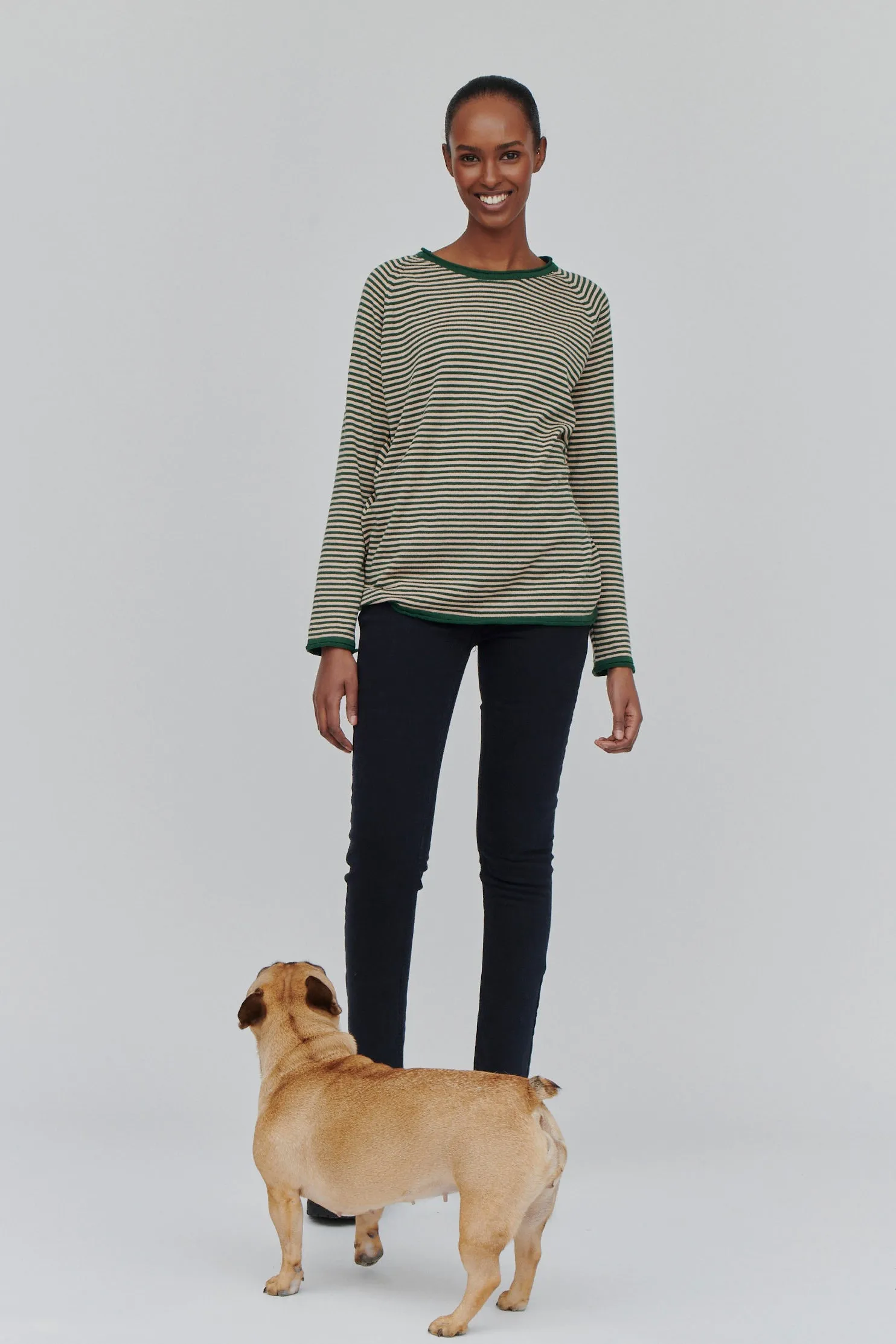 Soya Mini Stripe - Eden/Rugby Tan