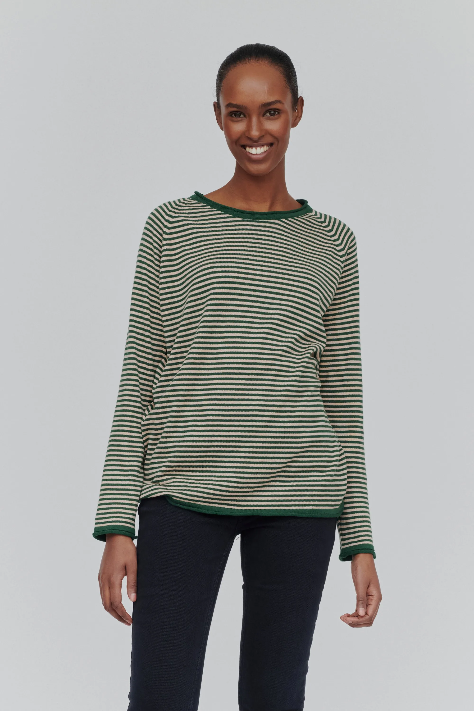 Soya Mini Stripe - Eden/Rugby Tan