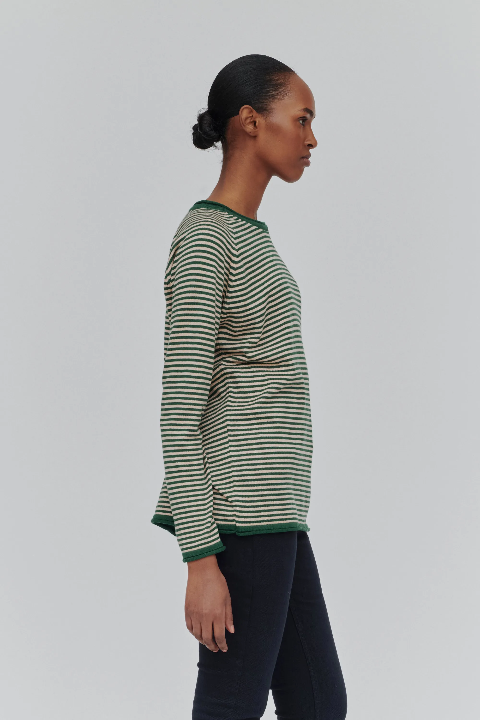 Soya Mini Stripe - Eden/Rugby Tan