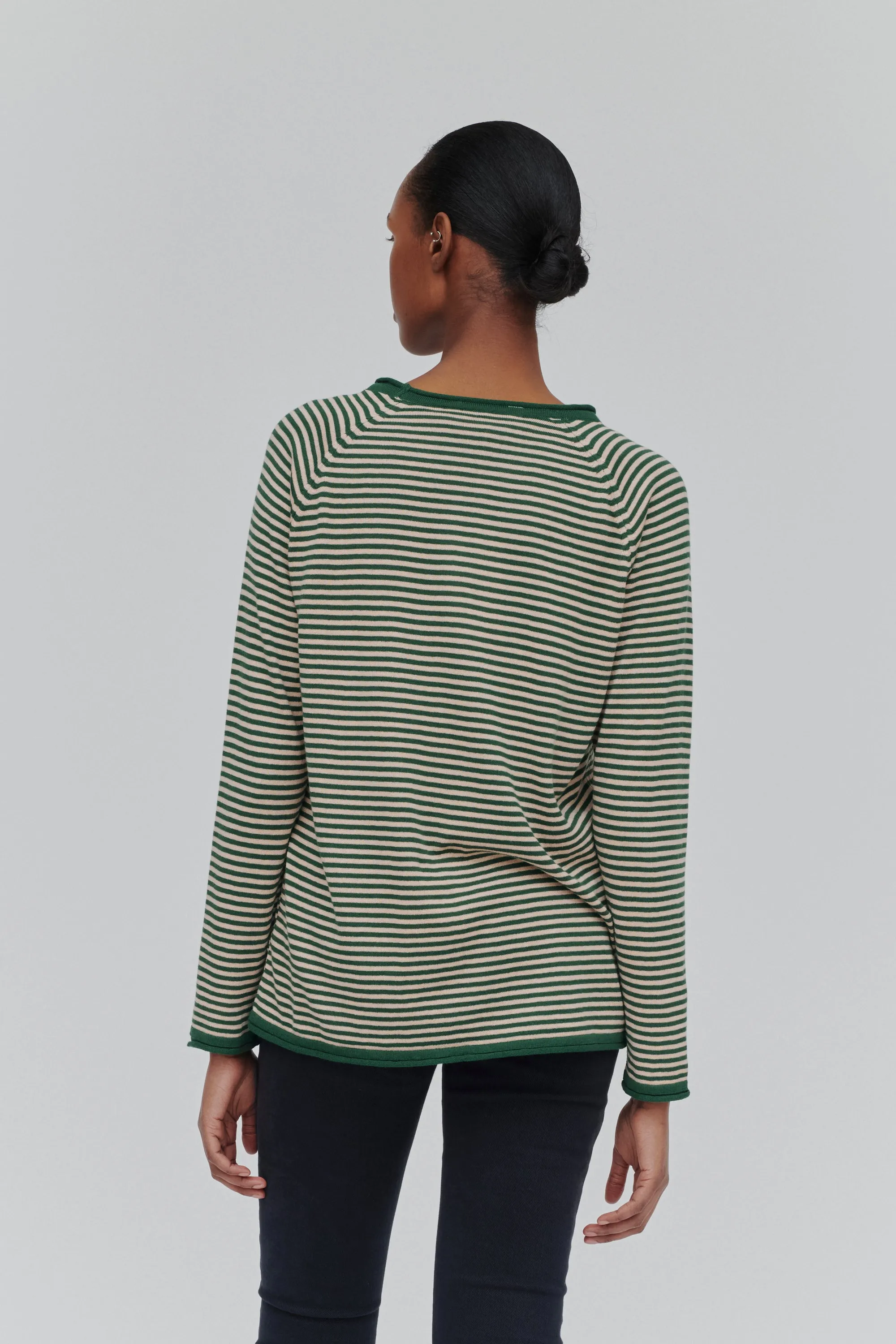 Soya Mini Stripe - Eden/Rugby Tan