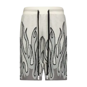 UP IN FLAMES SWEATER SHORTS
