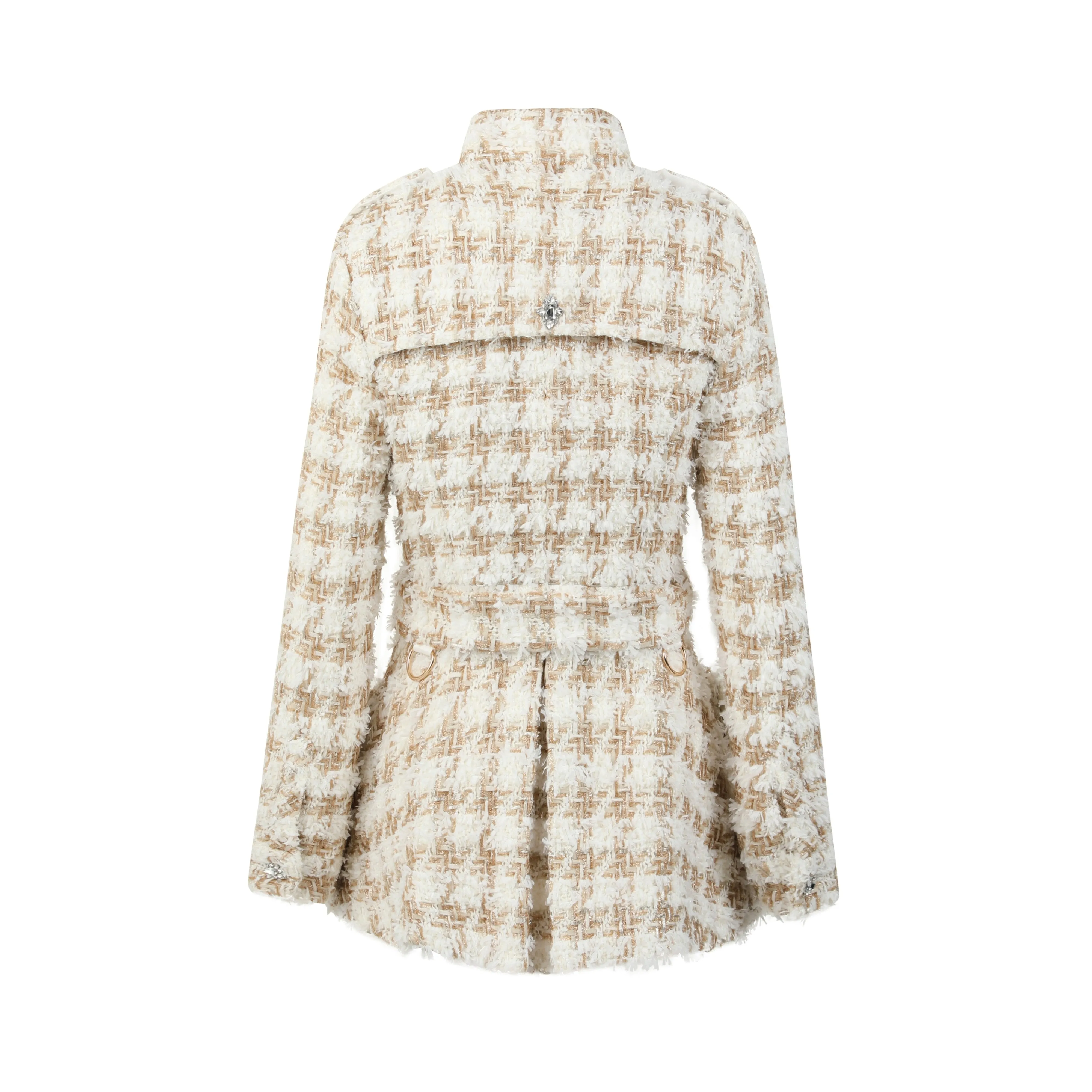 Vitorria Bouclé Belted Wool-Blend Jacket