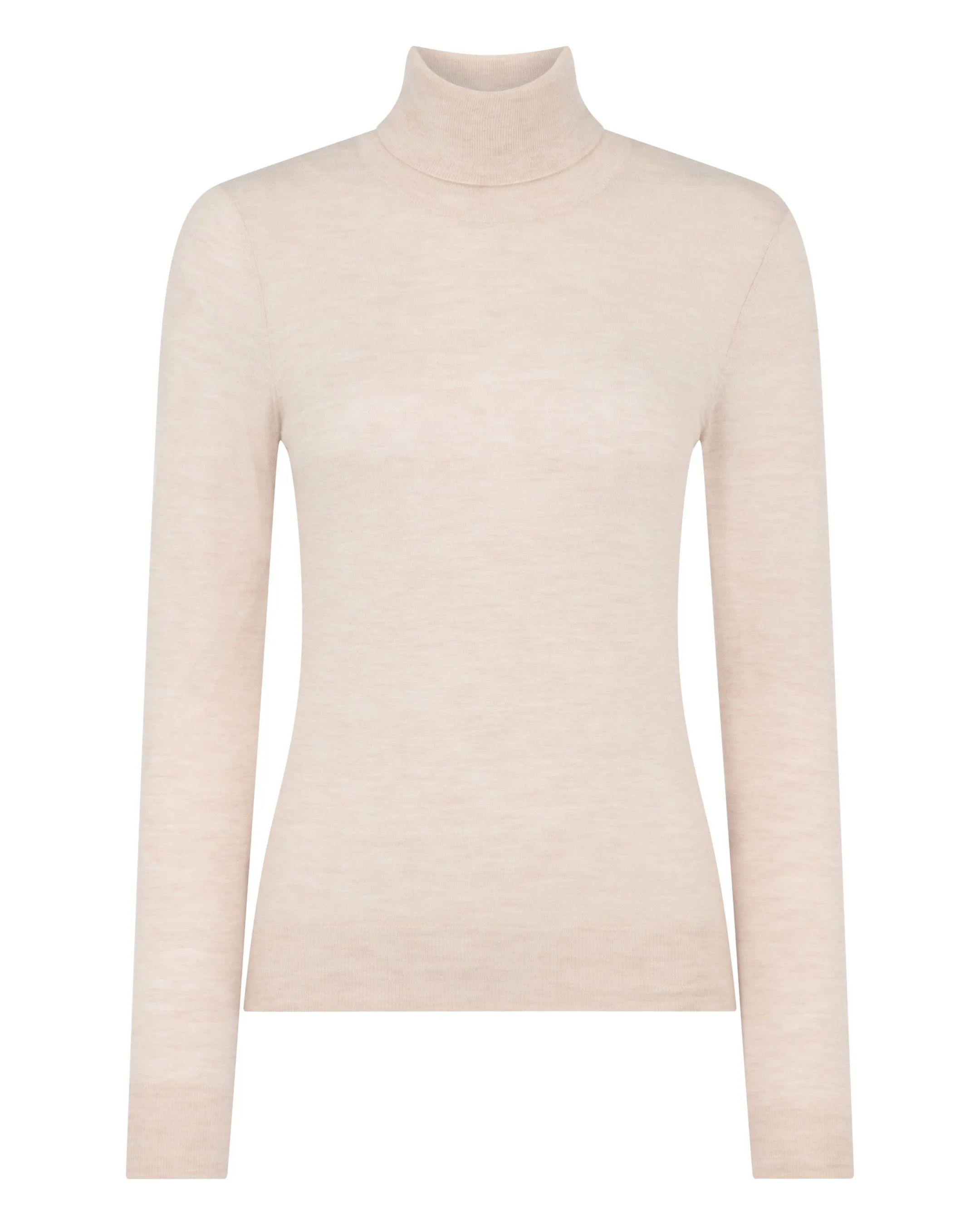 Women's Margot Superfine Cashmere Turtle Neck Sweater Sandstone Brown