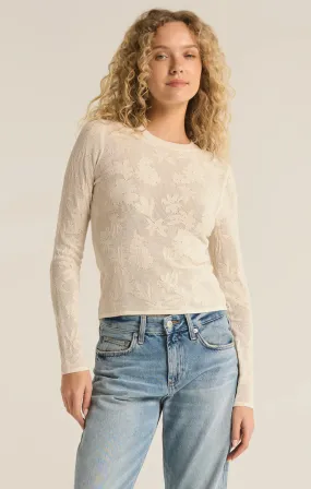 Womens Lightweight Tibi Mesh Sweater in Sea Salt by Z Supply